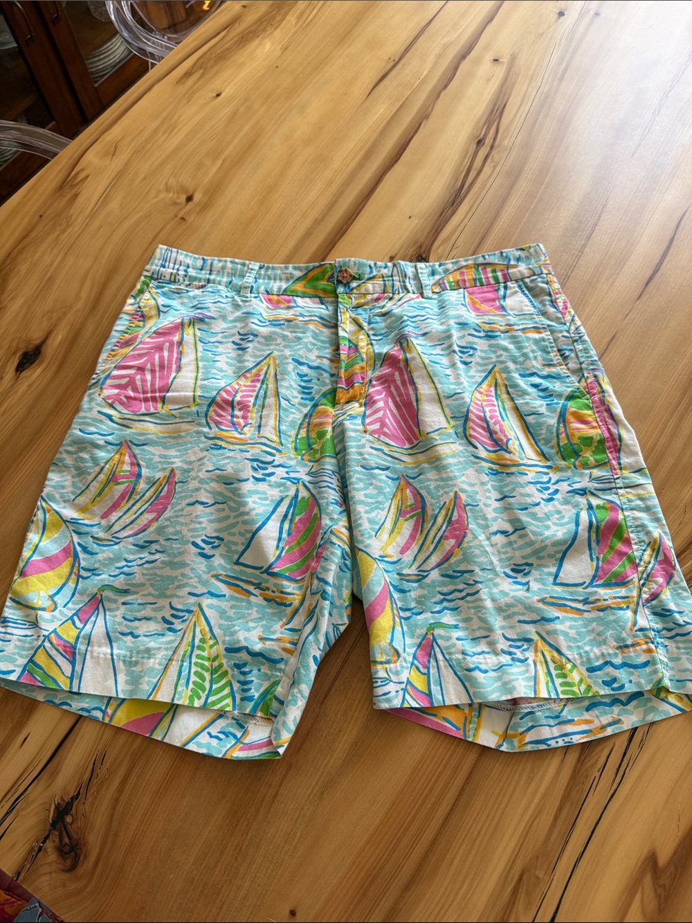 Lilly Pulitzer Multicolor Sailboat Print Swim Shorts